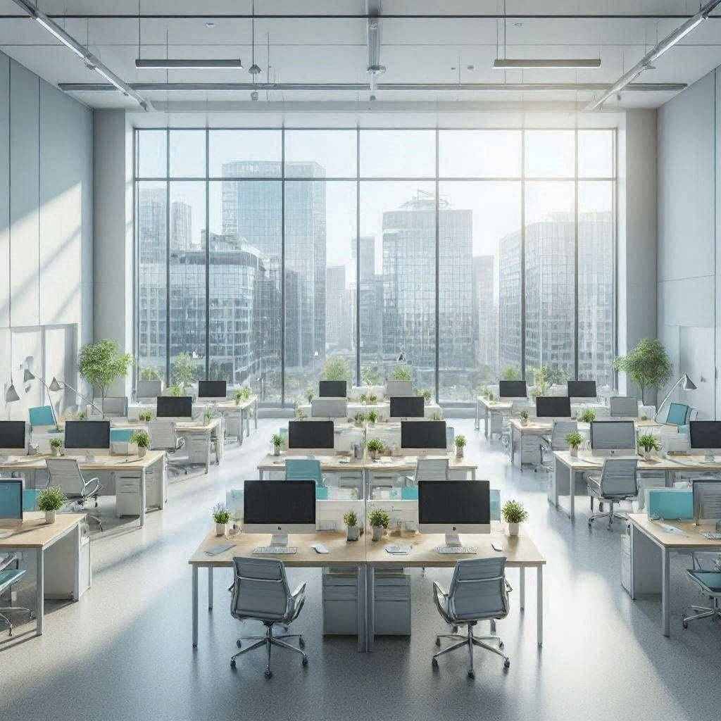 客户接待组怎样用现场反馈修正节假日值班期间期间的写字楼办公办公区绿植配置